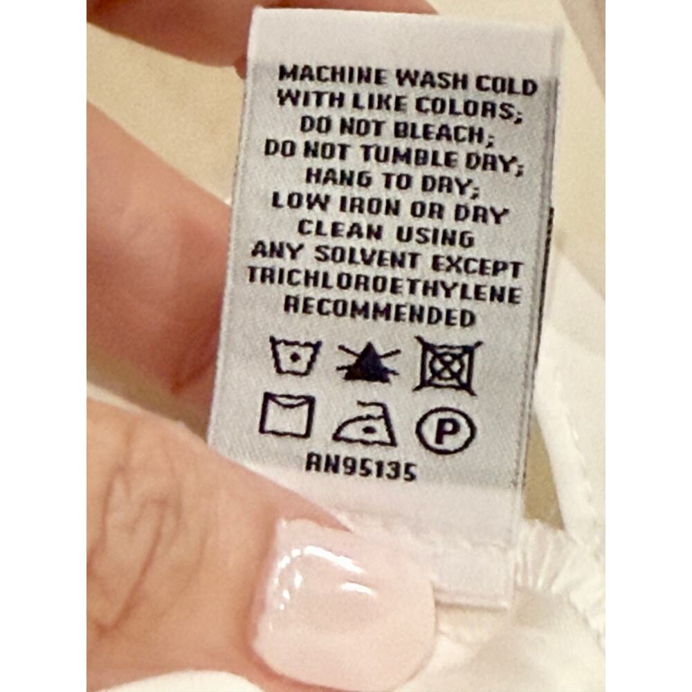 Lafayette 148 New York Ivory Fitted Asymmetrical Wrap Blouse Size 4 NWT 🤍 - Picture 9 of 10